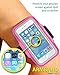 iPhone 7 Plus Armband, GreatShield FIT Neoprene Stretchable Arm Holder Sports Case for Running Workouts with Key Slot for Apple iPhone 7 Plus (Pink)