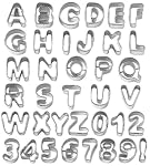 Wilton Alphabet & Numbers Fondant Cutters