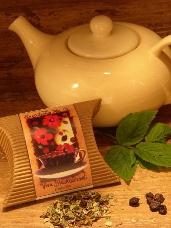 Salt Spring Tea Viva Blackcurrant Herbal Tea - .95 oz Pouch by The Salt Spring Tea Co.