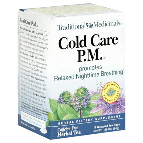 Traditional Medicinals Cold Care PM, 16-Count Boxes (Pack of 6) by Cold Remedy Teas
