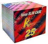 KHypermedia Slim Jewel Cases (Neon, 25-Pack)