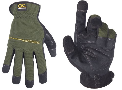 Custom Leathercraft 123M Workright Open Cuff Flex Grip Work Gloves, Medium On Sale