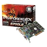  : EVGA GEForce FX 5700LE 256 MB/128-bit DDR AGP 8X VGA/DVI/TV Graphics Card