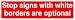 Stop signs with white borders are optional Bumper Sticker