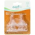Evenflo 4 Pack Classic Silicone Nipple, Fast Flow (6+m)