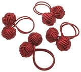 Lenox Holiday Gathering Set of 4 Napkin Rings, Red