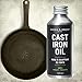 Caron & Doucet - Cast Iron Seasoning & Cleaning Oil | 100% Plant-Based & will NOT to go Rancid! | Best for Seasoning, Restoring, Curing and Care after Cleaning | For Skillets, Pans & Cast Iron. (4 oz)