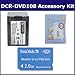 Sony DCR-DVD108 Camcorder Accessory Kit includes: T31764 Memory Card, SDNPFH70 Battery, ZELCKSG Care & Cleaning