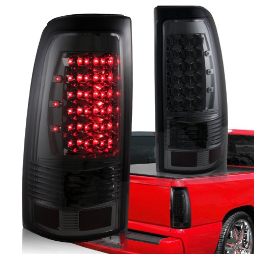 2003 - 2006 Chevy Silverado & GMC Sierra Chrome Housing with Smoke Lens Altezza Tail Lights