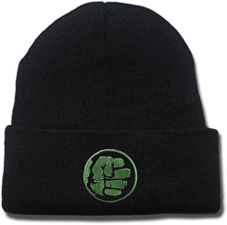 JIUWEI Avengers Hulk Beanie Fashion Unisex Embroidery Beanies Skullies Knitted Hats Skull Caps