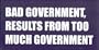 BAD GOVERNMENT RESULTS FROM TOO MUCH GOVERNMENT  Thomas Jefferson This is a vinyl window letters decal, the size is 4.0 X 10.0. These are sold as a package of one decal and is available as a positive image which is applied to the outside surface of the window. This Vinyl Decal is available in the following sizes; 4.0 x 10.0, 6.0 x 15.0, 8.0 x 19.5, 10.5 x 24.5, and 12.5 x 29.5. To view all sizes available and other similar items search NObama. bad government results 1.0w
