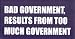 BAD GOVERNMENT RESULTS FROM TOO MUCH GOVERNMENT   Thomas Jefferson This is a vinyl window letters decal, the size is 8.0 X 19.5. These are sold as a package of one decal and is available as a negative image which is applied to the inside surface of the window. This Vinyl Decal is available in the following sizes; 4.0 x 10.0, 6.0 x 15.0, 8.0 x 19.5, 10.5 x 24.5, and 12.5 x 29.5. To view all sizes available and other similar items search NObama. bad government results 2.0wr