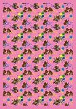 Joy Carpets Games People Play Collection 2000 Bears and Balloons 1420 - Pink