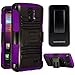 CASEFORMERS Duo Armor PURPLE for LG Lucid 3 (VS876) Combo Case with Stand and Holster