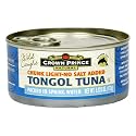 Crown Prince Natural Chunk Light Tongol Tuna in Water, No Salt Added, 6.125-Ounce Cans (Pack of 24)