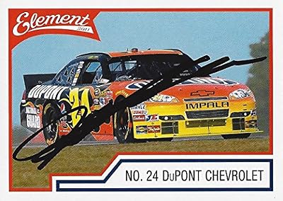 AUTOGRAPHED Jeff Gordon 2011 Wheels Element Racing (#24 DuPont Motorsports Chevrolet) Signed Collectible NASCAR Trading Card with COA