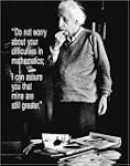 Albert Einstein Mathematics Quote Pos...