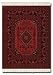 Lextra Antique Red Afghan MouseRug, 10.25 x 7.125 Inches, Black, White and Dark Orange, One (SRA-SE)