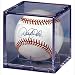 Baseball plastic display cube case