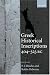 Greek Historical Inscriptions, 404-323 BC