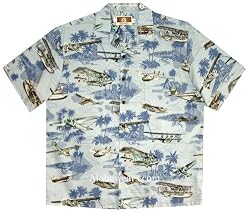 Top Quality Classic Airplanes Hawaiian Aloha Shirt