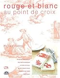Rouge et blanc au point de croix