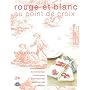 Rouge et blanc au point de croix de Turvey