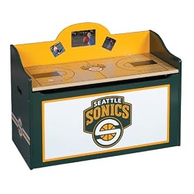 Guidecraft NBA Basketball Sports Team Storage Toy Box by GuideCraft