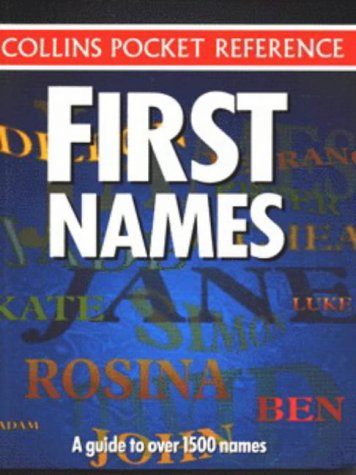Cover image : First Names (Collins pocket reference)