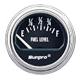 Sunpro CP7950 Electrical Fuel Level Gauge - Black Dial