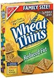 Wheat Thins, Reduced Fat, Family Size, 14.5-Ounce Boxes (Pack of 6)