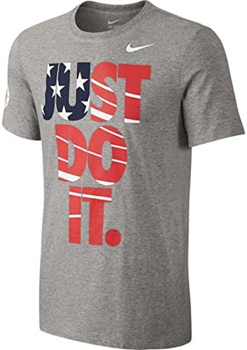 Team USA Nike Just Do It Flag T-Shirt (Gray, Large)