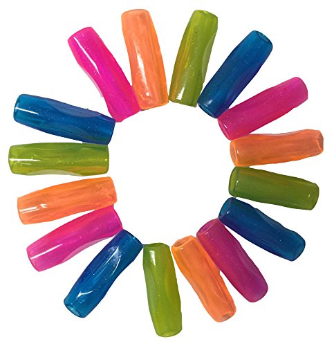 16 Pack Pencil Grip Aids. Fits Most Writing Utensils. Assorted Colors.