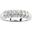 14K White Gold Diamond Wedding/Anniversary Band - 1.00 Ct.