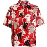Arizona Diamondbacks Red Scenic Print Hawaiian Style Polo