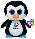 Ty Beanie Boos Pl&uuml;sch Pinguin Waddles ""Hope for Japan"" 18 cm
