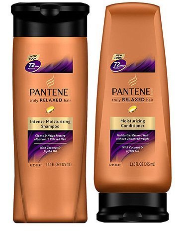 Pantene Truly Relaxed Shampoo Intense Moisturizing 12.6 Oz. (Pack of 2) & Pantene Pro-v Truly Relaxed Hair Moisturizing Conditioner 12.6 Fl Oz (Pack of 2)