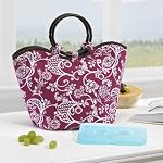 Nantucket Insulated Designer Bag with Ice Pack - Pink & White Floral