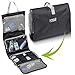 Lewis N Clark Hanging Toiletry Bag and Makeup Bag for Travel Accessories, Shampoo, Cosmetic + Personal Items with Waterproof Compartment and Foldable Design