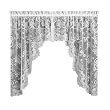 Heritage Lace English Ivy 86-Inch Wide by 63-Inch Drop Swag Pair, White