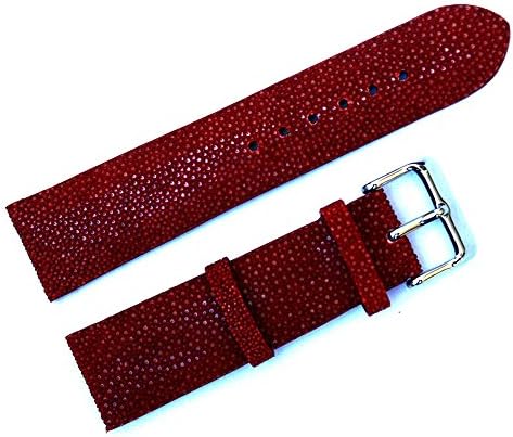 Red 22 Millimeters Genuine Stingray Watch Strap