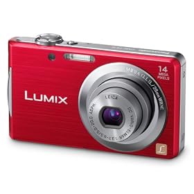 Panasonic Lumix FS16 Digital Camera - Red (14.1MP, 4x Optical Zoom)  2.7 inch LCD