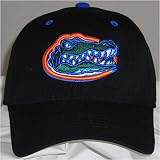 Florida Gators One-Fit NCAA Cotton Twill Flex Cap (Black)