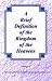 Book A Brief Definition of the Kingdom of the Heavens