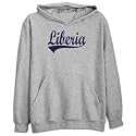 Sweatshirt Heather Gray " Retro Script Liberia " Country