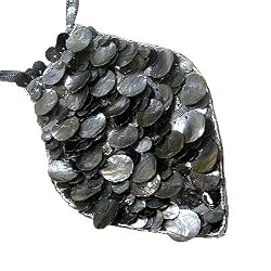 AKT J Boschi Mother of Pearl Collar (Silver Gray) (Femme Frivolity)