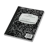 Mead Composition Book, Black Marble, 9 3 4in. x 7 1 2in., 100 Pages