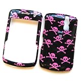 RIM Blackberry Curve 8300 8310 8320 8330 Snap On Protector Hard Case Image Cover Pink Skulls