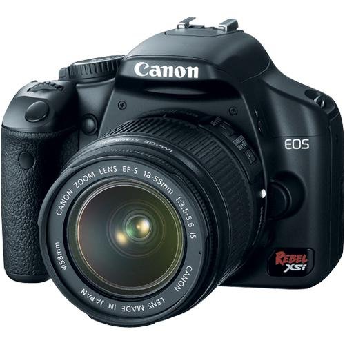 Canon Digital Rebel XSi 12MP Digital SLR Camera with EF-S 18-55mm f/3.5-5.6 IS Lens (Black)