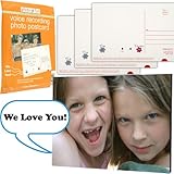 Trademark Global 72-34110, 3 Voice Recording Photo Postcards Customize Audio Sound